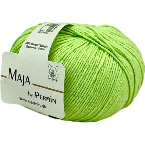 Maja Permin - 100% Bomuldsgarn Fv 880369 Acid Lime