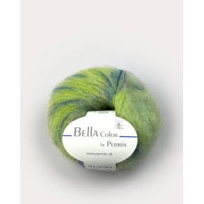 Bella Permin garn - Mohairgarn med ullgarn & polyamid - fv 883186 Color Lime