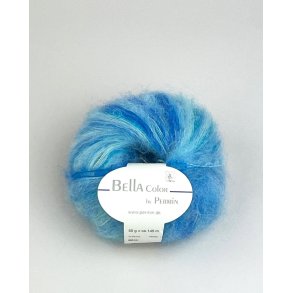 ​Bella Permin garn  Mohairgarn med ullgarn & polyamid  fv 883192 Himmel och hav