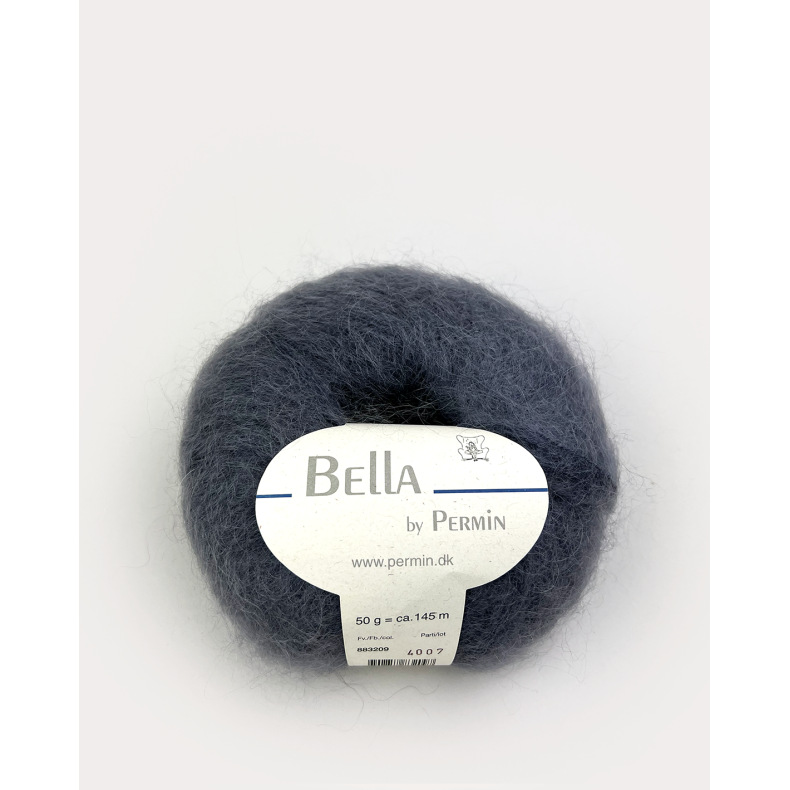 Bella Permin garn - Mohairgarn med uldgarn &amp; polyamid - fv 883209 Gr