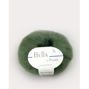 Bella Permin garn - Mohairgarn med uldgarn & polyamid - fv 883287  Mosgrn