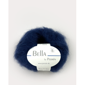 Bella Permin garn - Mohairgarn med ullgarn & polyamid - fv 883289 Navyblue