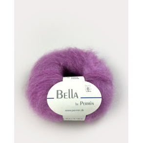 Bella Permin garn - Mohairgarn med ullgarn & polyamid - fv 883290 Mulberry