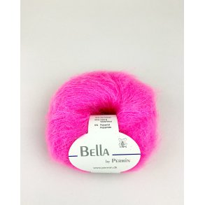 Bella Permin garn - Mohairgarn med ullgarn & polyamid - fv 883292 Neon pink