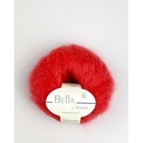 Bella Permin garn - Mohairgarn med ullgarn & polyamid - fv 883294 Cinnober