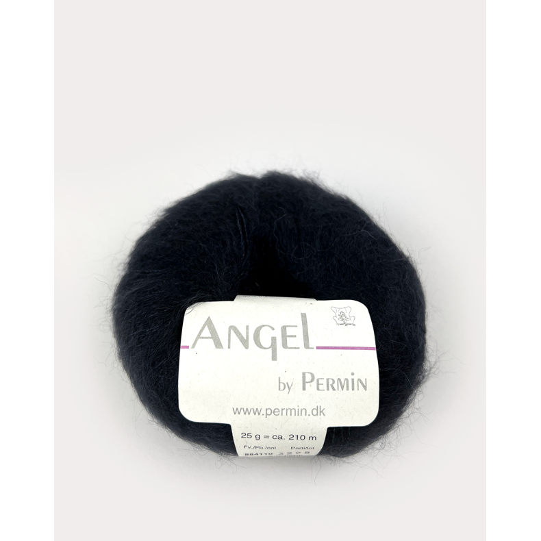  Angel Permin - Mohair og silkegarn -  884110 Sort