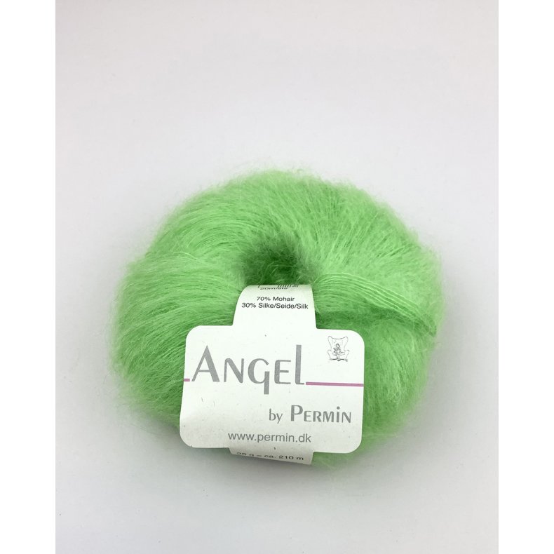 Angel Permin  Mohair- och silkegarn  8841107 Jellygrn