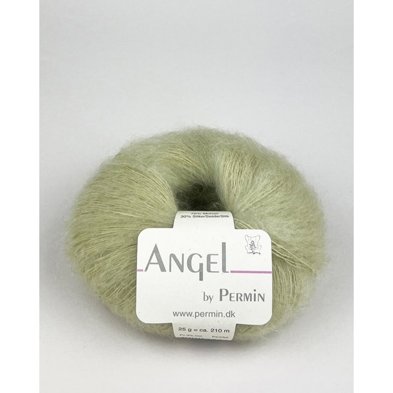 Angel Permin  Mohair- och silkegarn  8841117 Grnt te