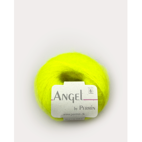 ChatGPT sagde:  Angel Permin  Mohair- och silkegarn  884137 Neongul