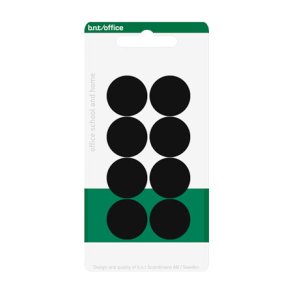 Magneter 20 mm 8 st Svart - 884510
