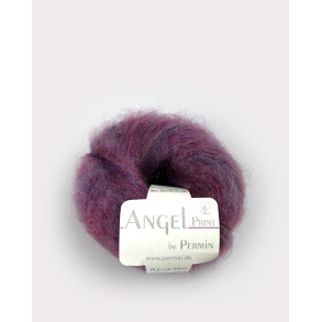 Angel Permin  Mohair- och silkegarn  884764 print Lila toner