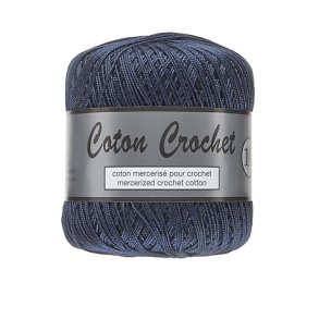 Merceriseret Bomuldsgarn Coton Crochet Lammy Yarn Fv 890 Jeans Bl