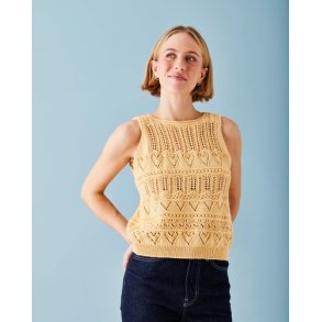 Stickmnster/stickkit - Topp med flera hlmnster Permin 890318