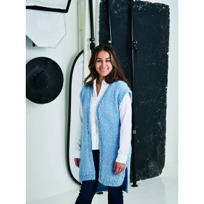 Elsa By Permin Stickmnster - 890708 Lng vst med slitsar