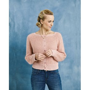 Elise stickmnster By Permin Cardigan i luftiga rutor 891123