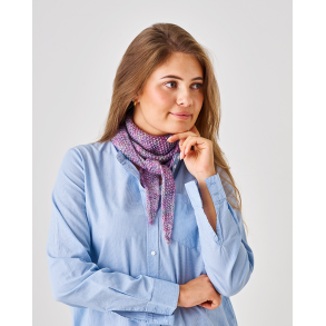 Stickmnster/Stickkit Halsduk i prlstickning med Lillemor Permin 892812