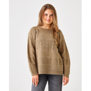 Stickmnster/Stickkit Trja i strukturstickning i Esther Garn - 8934116