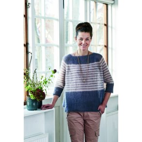 Bred raglan m/striber Angel garn 894165