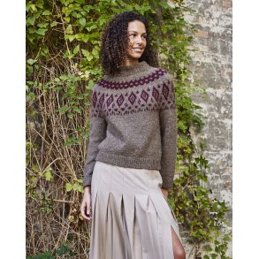 Alice tr�ja med m�nsterstickning � stickkit storlek XS�XXL fr�n Permin - 8962139