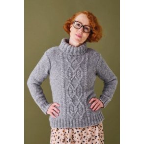 Alice Permin Strikkeopskrift/Strikkekit-ARANSWEATER-896295