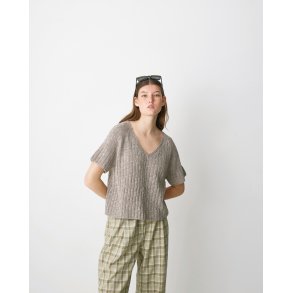 Scarlet strikkeopskrift BOXY TEE I BRED RIB - 898079