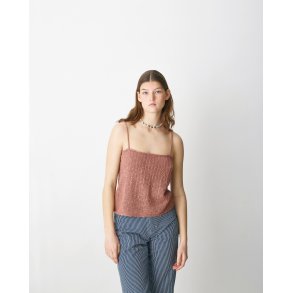 Scarlet strikkeopskrift - TOP MED STRIBESTRUKTUR - 898080