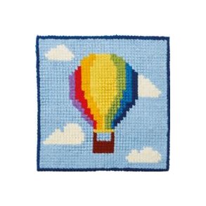 Permin Broderi - Signerad broderisats fr barn med ballong - 9371