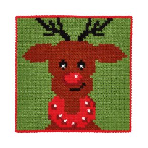 Permin Broderi - Ptegnet broderikit til brn med Rensdyr - 9391