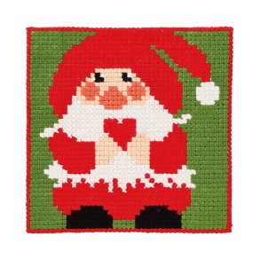 Permin Broderi - Ptegnet broderikit til brn med Nisse - 9393