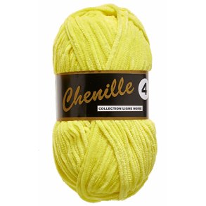 Lammy Chenille 4 50 GR Nallebjrn Garn - 0512 Neon Gul