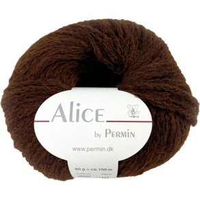 Alice Permin - Alpaca  Ullgarn  - fv 42 Brun