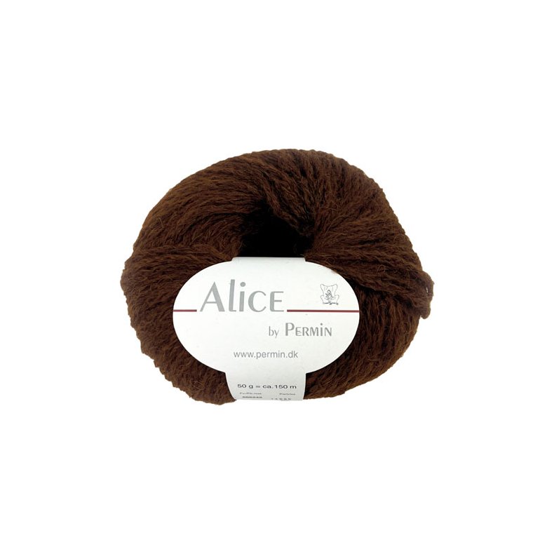 Alice Permin - Alpaca  Ullgarn  - fv 42 Brun