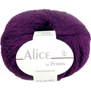Alice Permin - Alpaca  Ullgarn  - fv 44 Aubergine