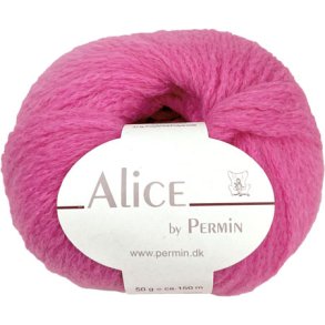 Alice Permin - Alpaca  Ullgarn  - fv 45 Hot pink