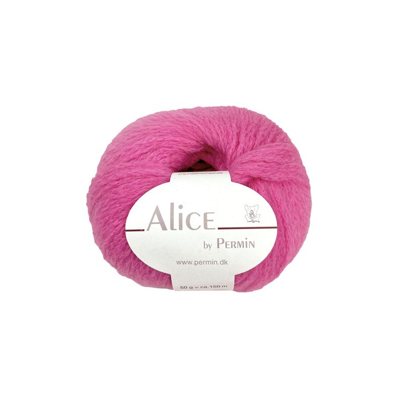 Alice Permin - Alpaca  Uldgarn  - fv 45 Hot pink