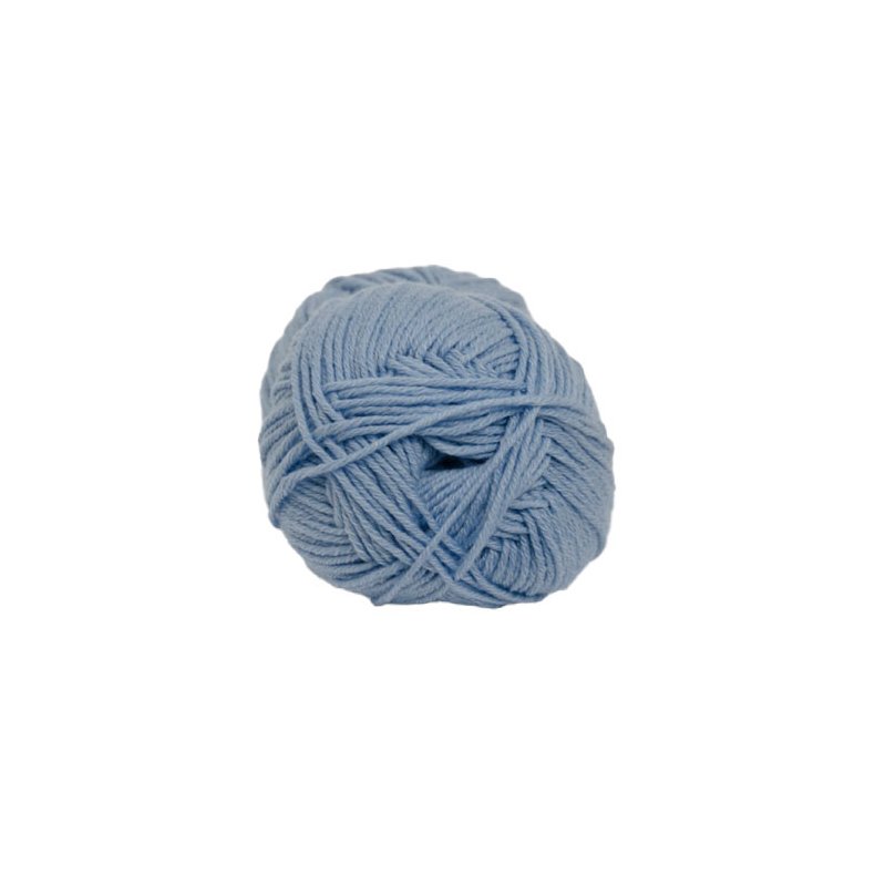 Hjertegarn All Seasons Garn - Merino &amp; Bomullsgarn - fv 6007 Ljus Bl