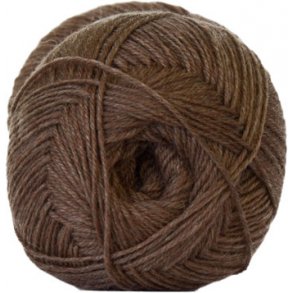 Aloe Vera strmpegarn Hjertegarn - fv 211 Brun