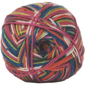 Aloe Vera strmpegarn Hjertegarn - fv 1273 Flerfarvet