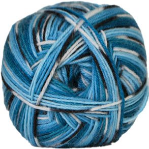 Aloe Vera strmpegarn Hjertegarn - fv 5090 Flerfarvet