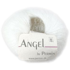 Angel Permin - Mohair och Sidengarn -  884101 Vit