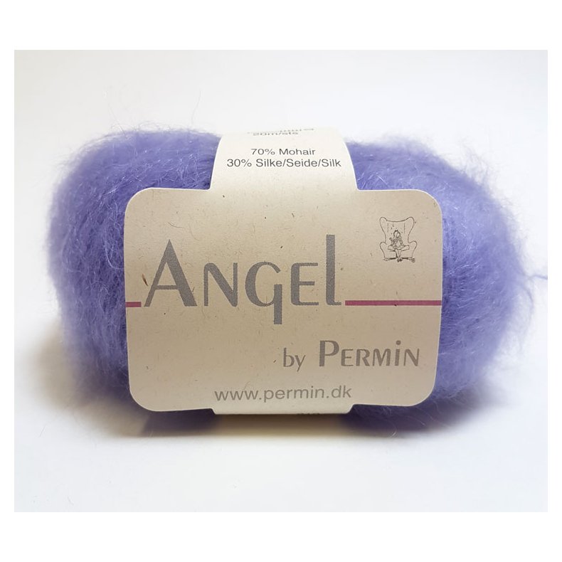 Angel Permin - Mohair og silkegarn -  884186 Pastel Lilla