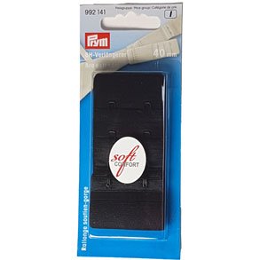 BH strcker - 40 mm Svart med 2 krokar