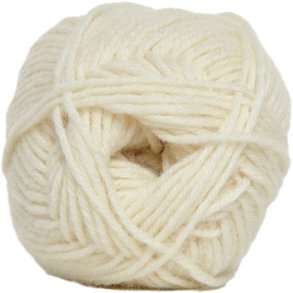 Basic Strumpgarn Hjertegarn  fv 0002 Benvit