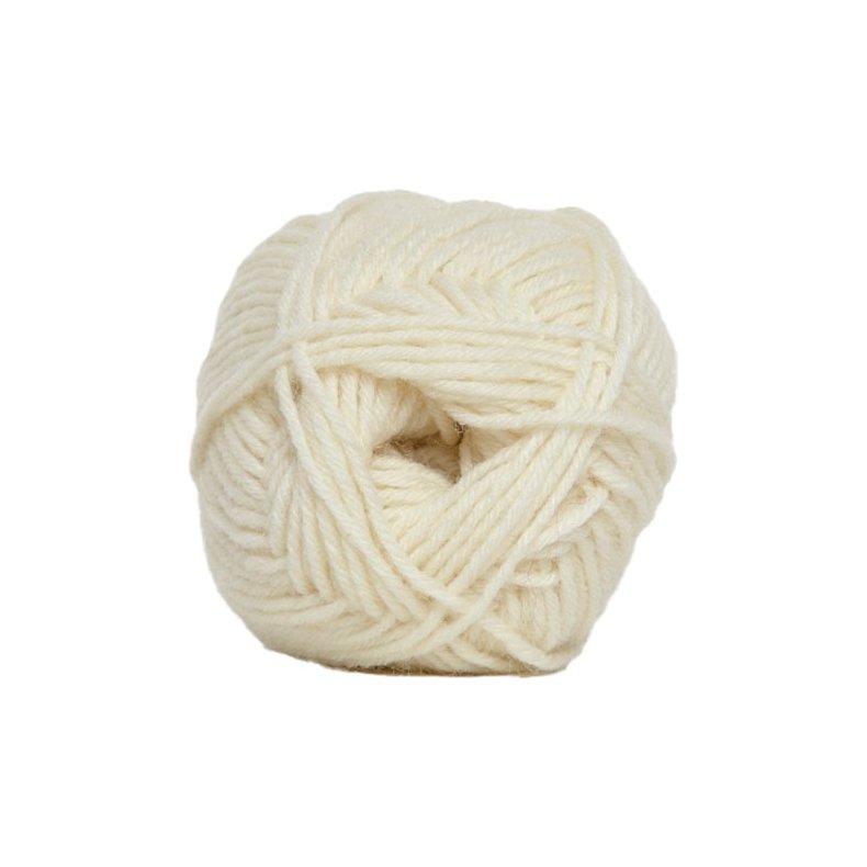 Basic Strumpgarn Hjertegarn  fv 0002 Benvit