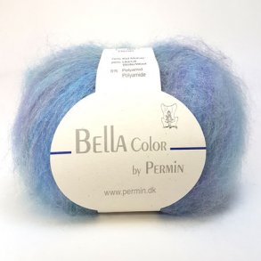 Bella Permin garn - Mohairgarn med ullgarn & polyamid - fv 883154 mangfrgad Pasteller