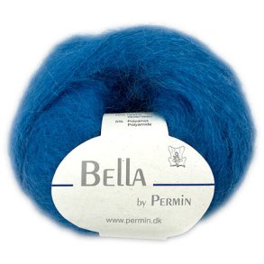 Bella Permin garn - Mohairgarn med ullgarn & polyamid - fv 883259 Jeans Bl