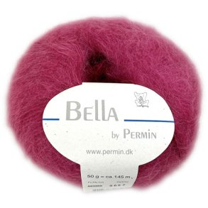 Bella Permin garn - Mohairgarn med ullgarn & polyamid - fv 883268 Blommon
