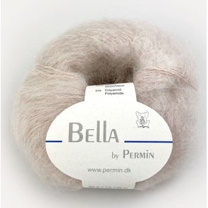 Bella Permin garn - Mohairgarn med ullgarn & polyamid - fv 883271 Beige