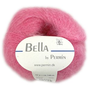 Bella Permin garn - Mohairgarn med ullgarn & polyamid - fv 883275 Rosa