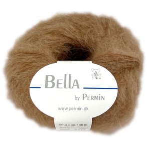 Bella Permin garn - Mohairgarn med ullgarn & polyamid - fv 883280 Camel